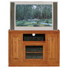 Eagle Furniture Classic Oak Thin 45.5" Tall TV Cart, Unfinished