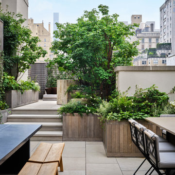 Weathered White Oak Clad Planters