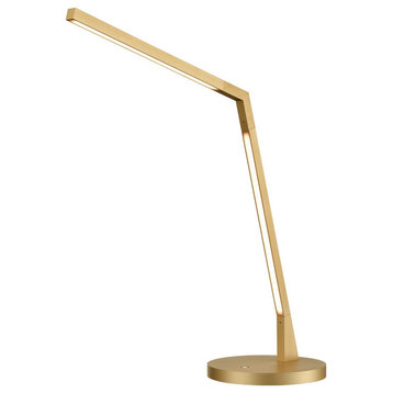 Kuzco - TL25517-BG - Miter 17-in Brushed Gold LED Table Lamp