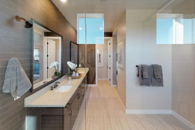 High-Contrast Bathroom Upgrade in Los Angeles, CA