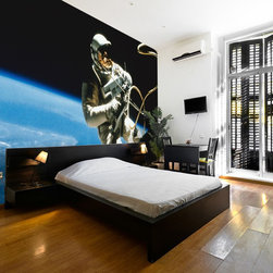 Astronaut on Mission wall mural - Wallpaper