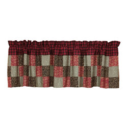 Nancys Nook Lancaster Patchwork Lined Valance - Valances
