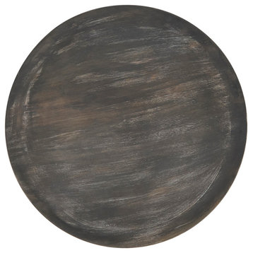 Rustic Woodland Charger, Set of 4, Black, 14"x14"