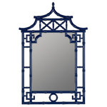 Copper Classics - Pinlo Mirror - Add a pop of color to your walls with the shapely Pinlo mirror. This stunning wall mirror comes ready to hang and features a lacquered cobalt finish.