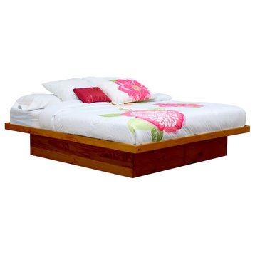 Platform Bed, King, Colonial Maple