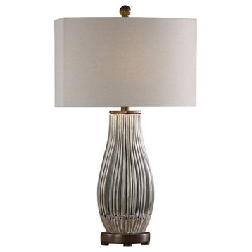 Uttermost Katerini Table Lamp, Set of 2, Mushroom Gray, 27261-2