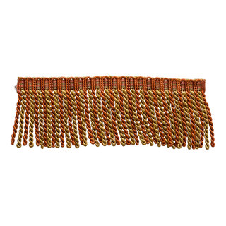 5 Meter Value Pack Of 76mm Long Bullion Fringe Trim, Style# DB3 - Black, Silver Grey (16 Ft / 5.4 Yards