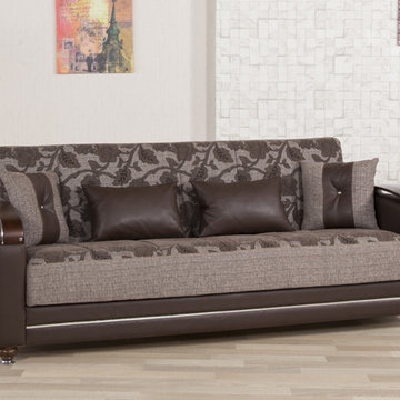 Divamax Sofa Bed | Quantro Brown Flower
