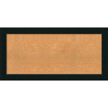 Framed Cork Board, Corvino Black Wood, 47x23