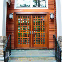 Double Glass Waffle Door - Front Doors