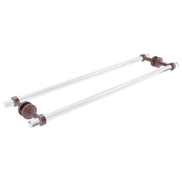 Pacific Beach 30" Back to Back Shower Door Towel Bar, Antique Copper