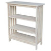 International Concepts Mission 36" 3 Shelf Bookcase in Unfinished