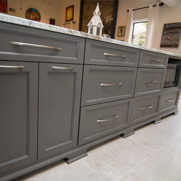 A New Open Plan Modern Kitchen and Living Room