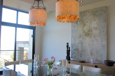 Inspiration for an eclectic dining room remodel in San Diego