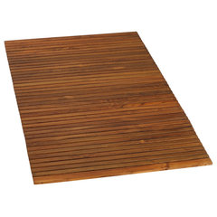 Nordic Style Oiled Teak Shower/Bath/Outdoor Mat 19.6? x 19.6?