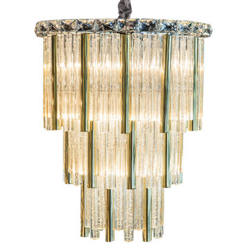 Chimes 10-Light Crystal Chandelier - Gold