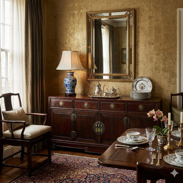 Rosewood MoonFace Drawers Credenza Sideboard Console Cabinet ws4667
