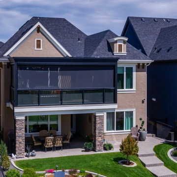 SE Calgary Custom Made Adjustable StruXure Pergola with Decorative Cornice