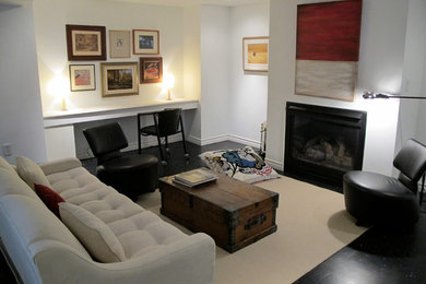 Example of a trendy basement design in Toronto