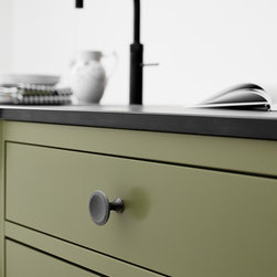 Furnipart Bell knob in Antique Grey finish - Cabinet And Drawer Knobs