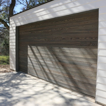 Real wood overhead garage doors