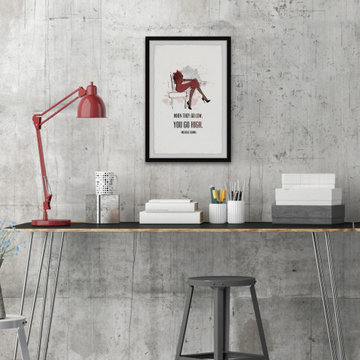 "You Go High" Framed Painting Print