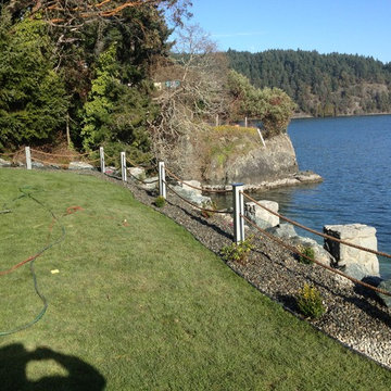 Genoa Bay, BC - Retaining Wall & Fence