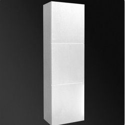 Fresca White Bathroom Linen Side Cabinet FST8090WH - Bathroom Cabinets