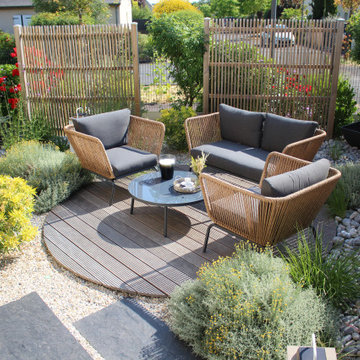 Aménagement d'une terrasse paysagée