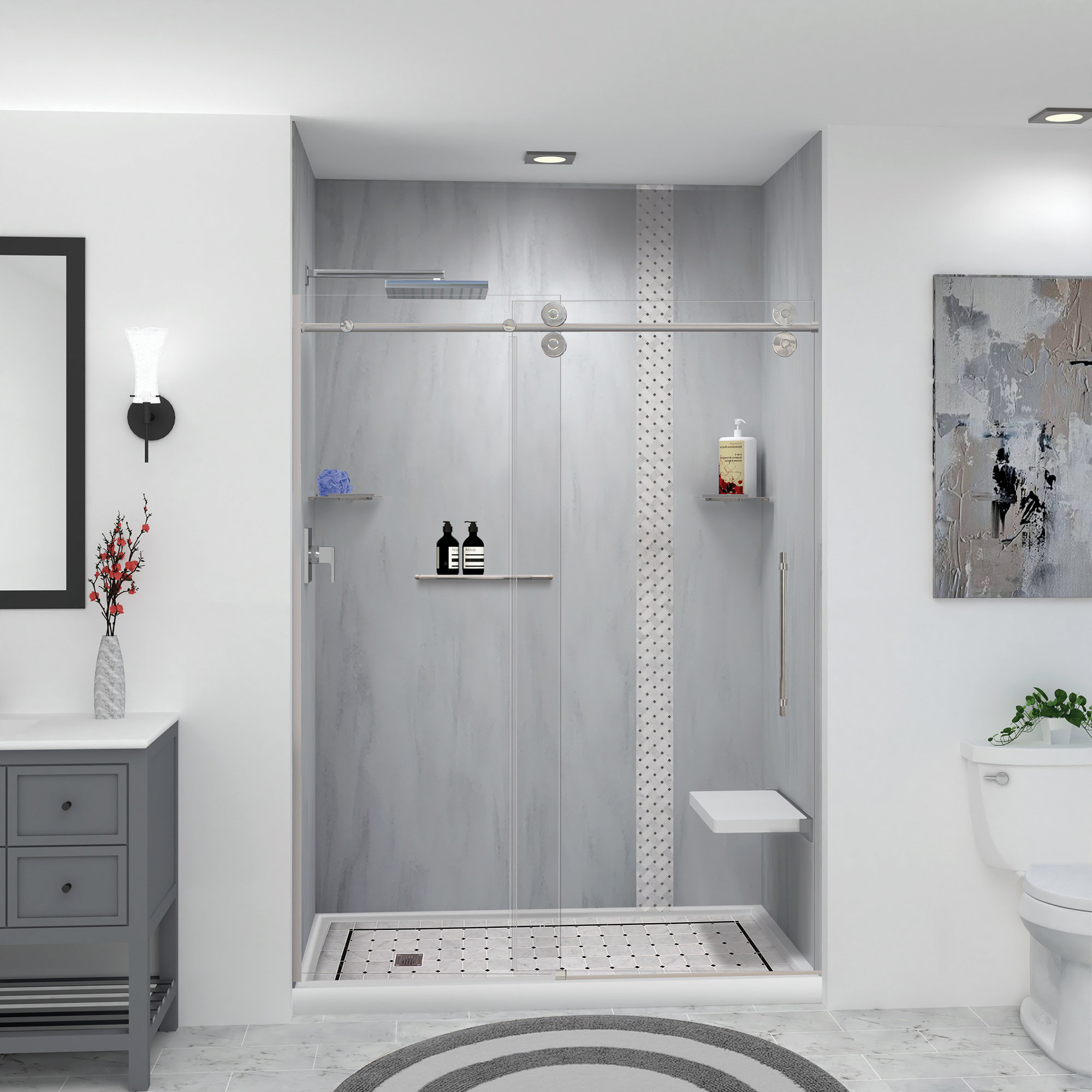 Black Grab Bars For Shower 700Brass 20-Inch Grab Bar Featuring