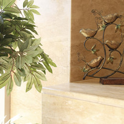 Walnut Travertine Honed and Filled Wall Tiles - Outdoor Decor