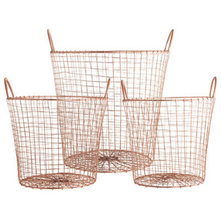 Contemporary Baskets Copper Basket