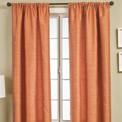 Blindsgalore Signature Drapery Panel: Borgata Silk Stripe - Curtains