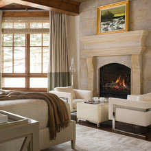 Master fireplace wall