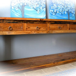 Rustic 8 foot Console - Products