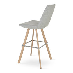 EIFFEL SWORD BAR NATURAL - SILVER CUZ 28 - Bar Stools And Counter Stools
