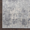 Nourison Rustic Textures 2'2" x 7'6" Ivory/Silver Modern Indoor Area Rug