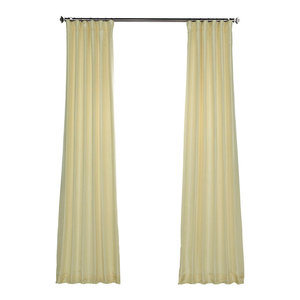 Vintage Fauxdupioni Silk Curtain Single Panel Contemporary