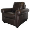 Pittsburgh Penguins NHL Chesapeake BROWN Leather Arm Chair