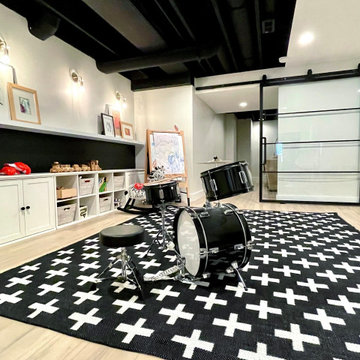 New Town St Charles Mo-Modern Play Kids Lower Level [Abode Magazine feature]