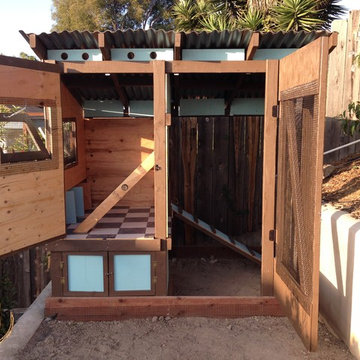 Farmhouse Blue Chicken Coop