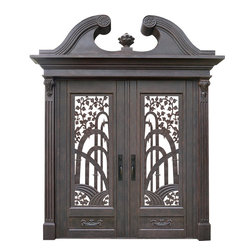 Neo-Classical Double Entry Doors - Front Doors