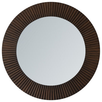 Vercelli 30" Circle Bathroom/Vanity Metallic Bronze framed Wall Mirror