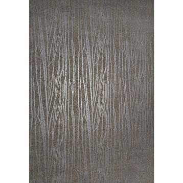 Brass Mica chip real Natural Wallpaper gray silver metallic glitter zebra Lines, 36 Inc X 24 Ft Roll
