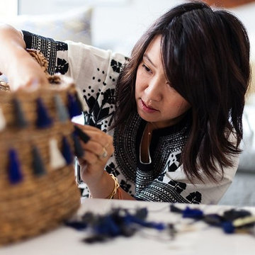 Indigo-Infused Living Room Makeover for Erica Chan Coffman of Honestly WTF