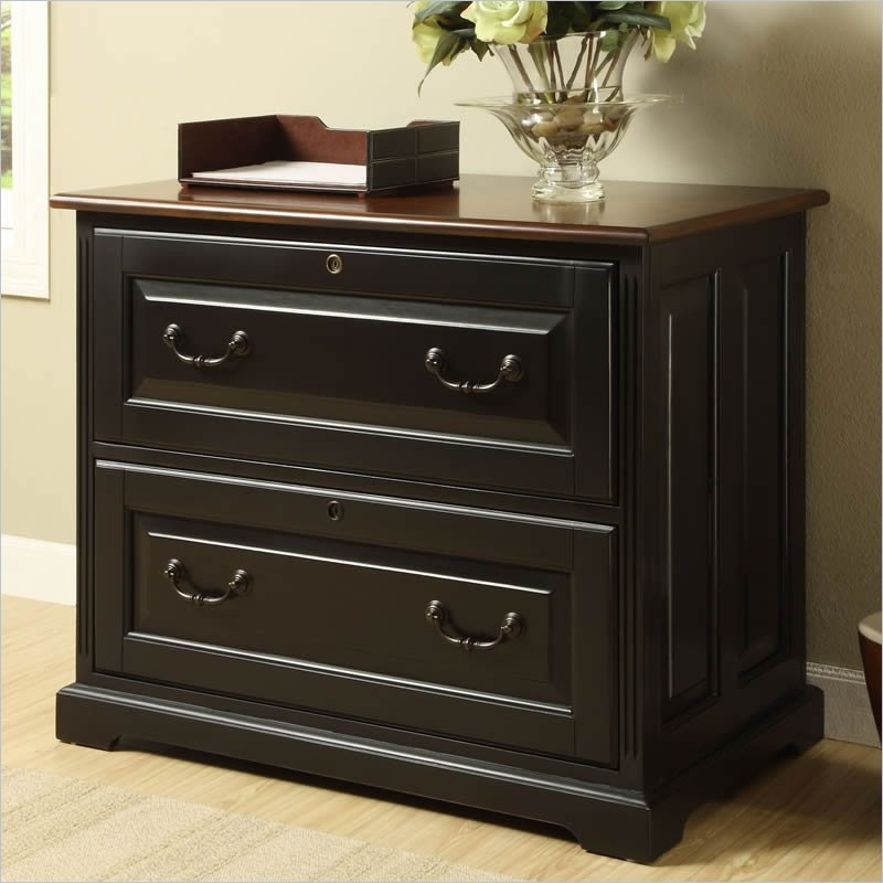 Riverside Furniture Bridgeport Lateral File in Antique Black