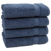 Linum Home Textiles Sinemis Terry Hand Towels, Set of 4, Navy