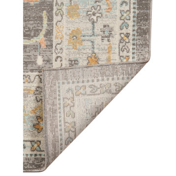Bohemian Seaford Indoor/Outdoor Area Rug, Taupe, 8'9" x 11'9", Bordered