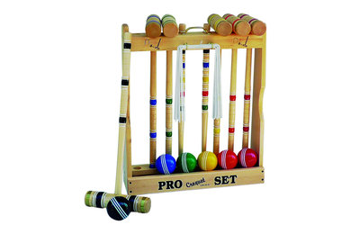 Maple Hardwood Croquet Set With Caddy