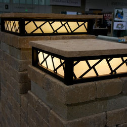 Edgewater Lighted Column Caps - Path Lights